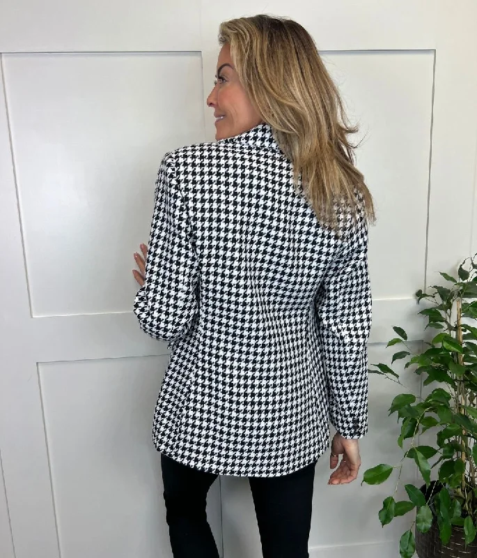 Black & White Dogtooth Blazer