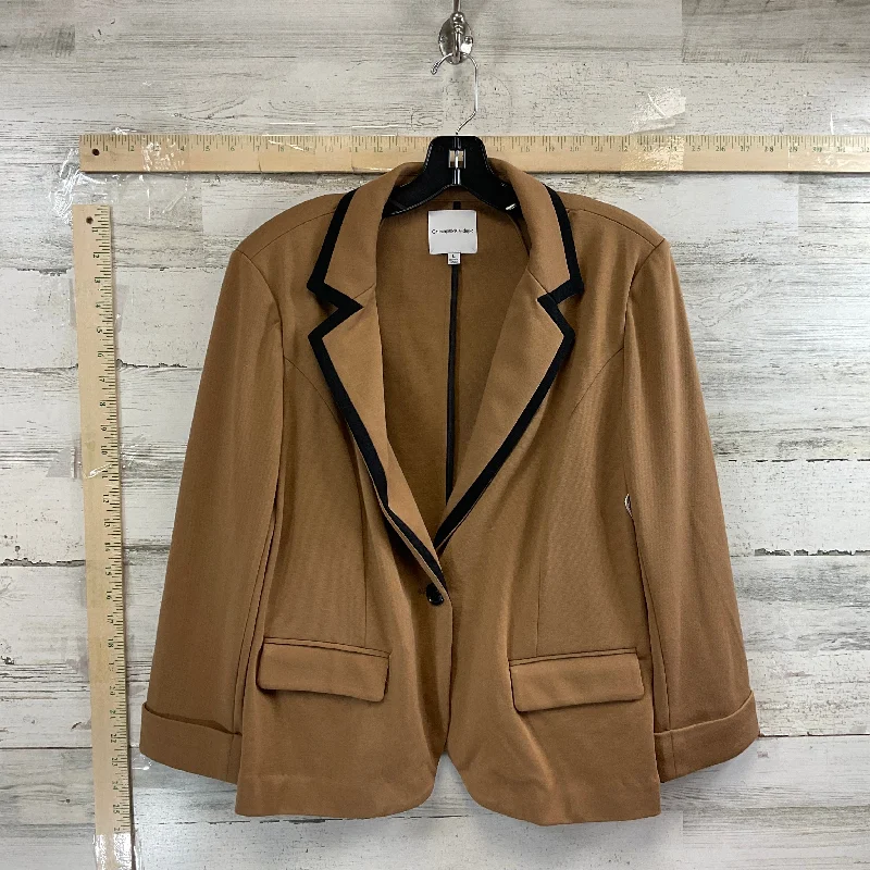 Blazer By Catherine Malandrino In Brown, Size: L