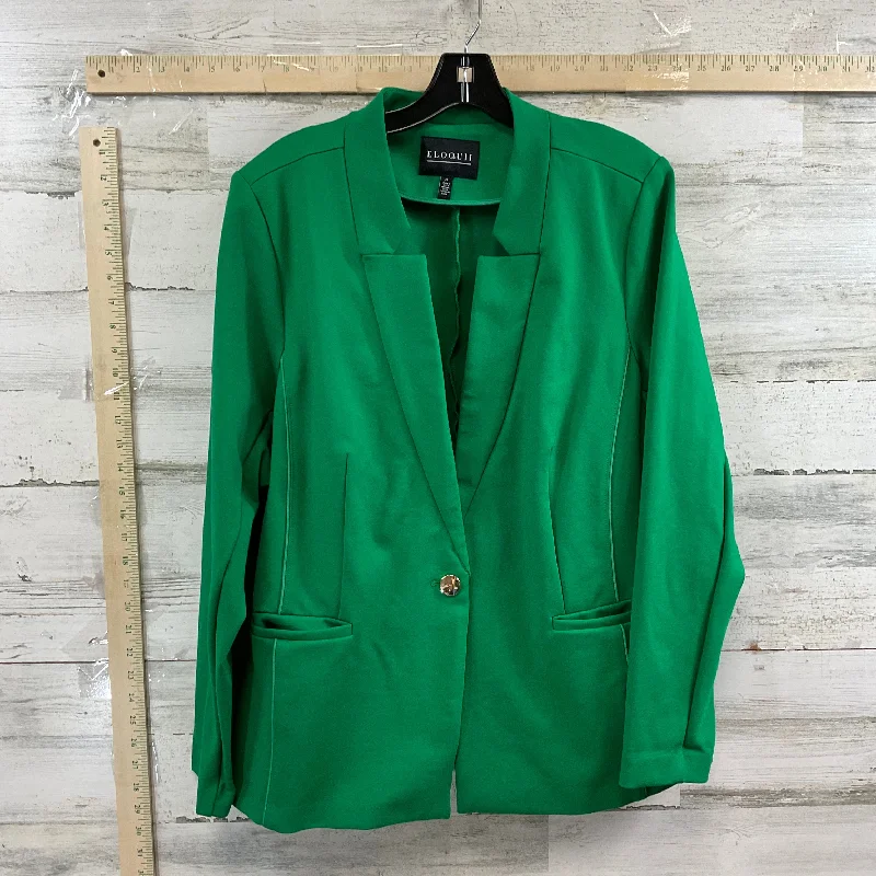 Blazer By Eloquii In Green, Size: 3x