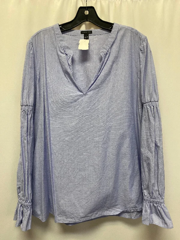 Blue Top Long Sleeve Ann Taylor, Size Xl