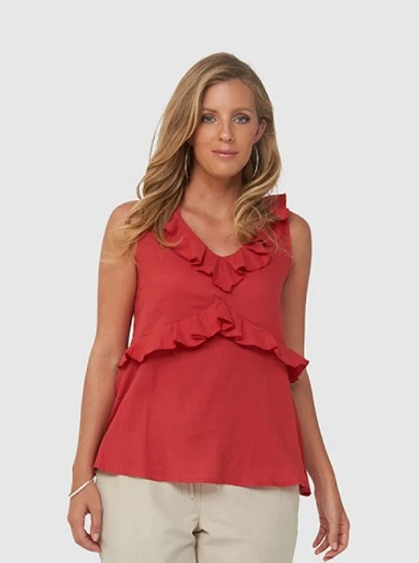 Women Top | Red BREE  Kaja