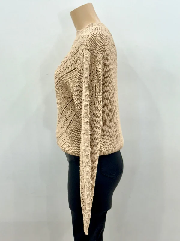 Bubble Knit Jumper - Beige