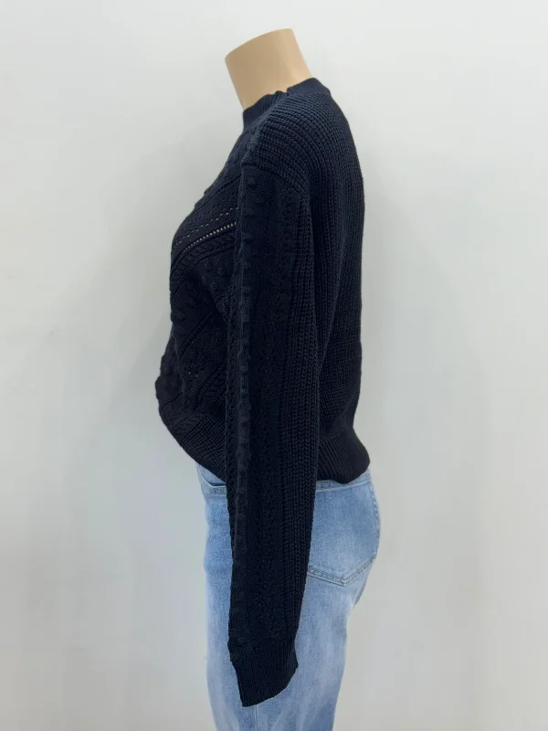 Bubble Knit Jumper  - Black