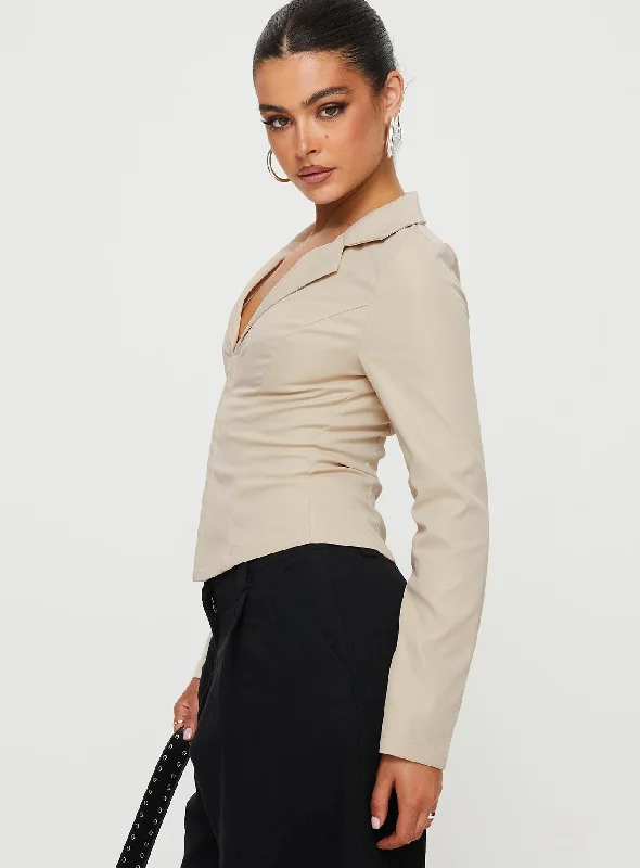 Carsey Shirt Beige