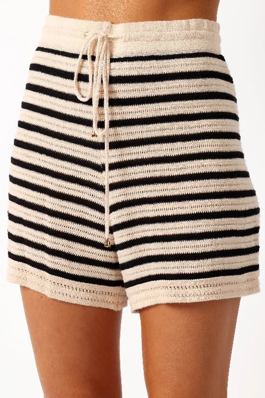 Cherie Knit Short - Sand Black