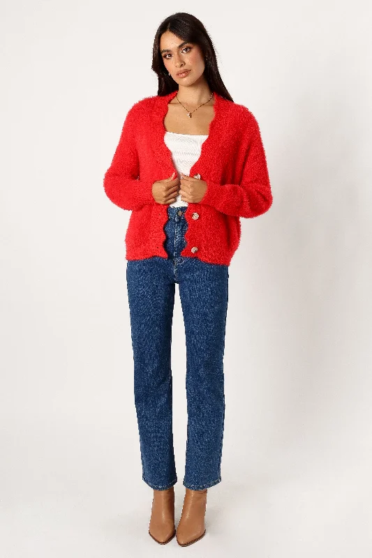 Clara Cardigan - Red