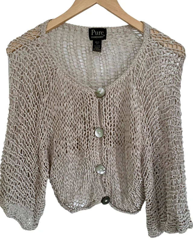 Cool Summer Open-knit Button Cardigan