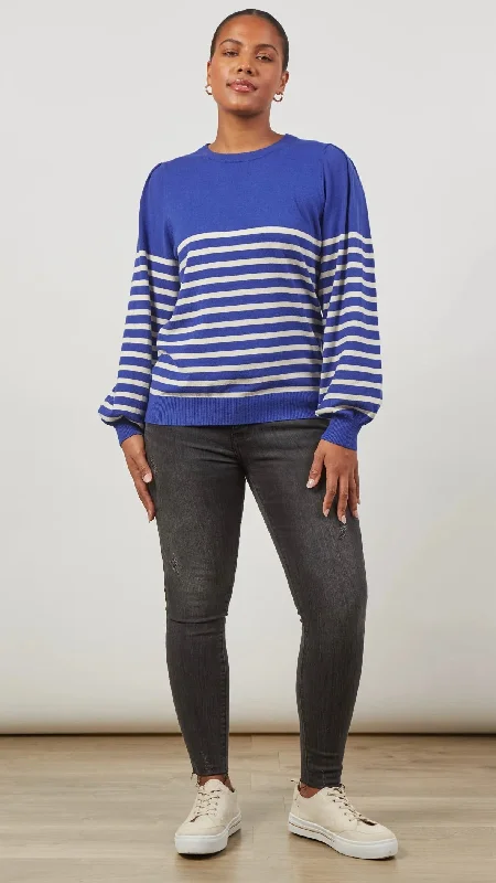 Cosmo Stripe Jumper Cobalt