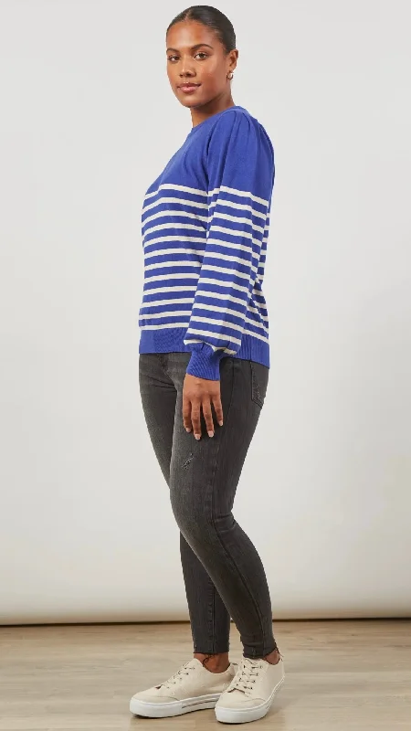 Cosmo Stripe Jumper Cobalt