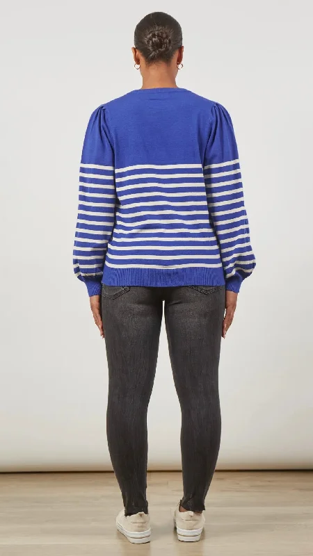 Cosmo Stripe Jumper Cobalt