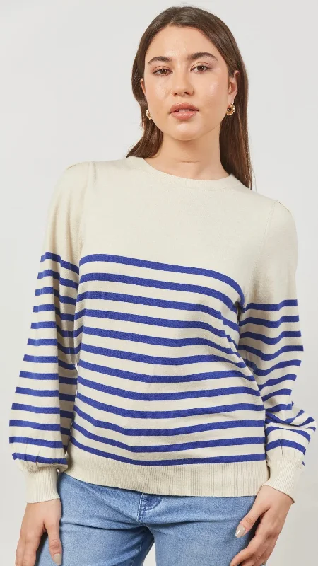 Cosmo Stripe Jumper Creme