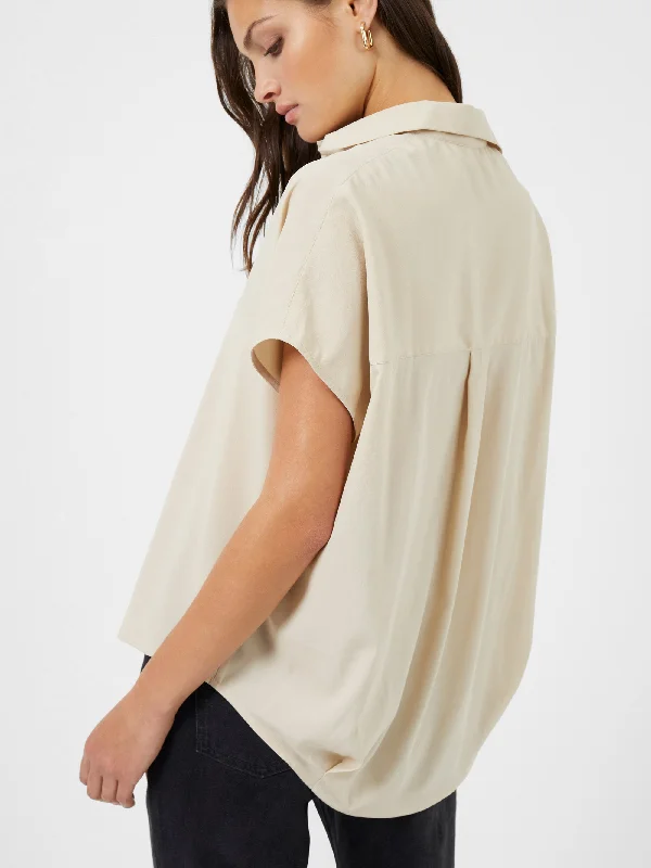 Crepe Light Recycled Popover Shirt