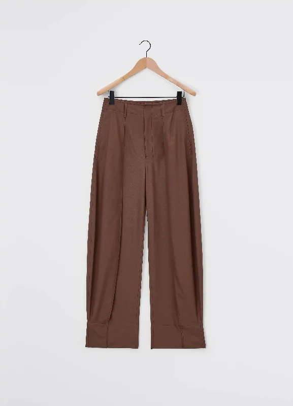 CURVED VOLUME TAILORED PANTS