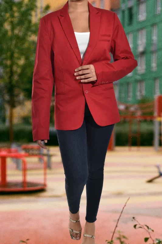 Ladies Red Blazer