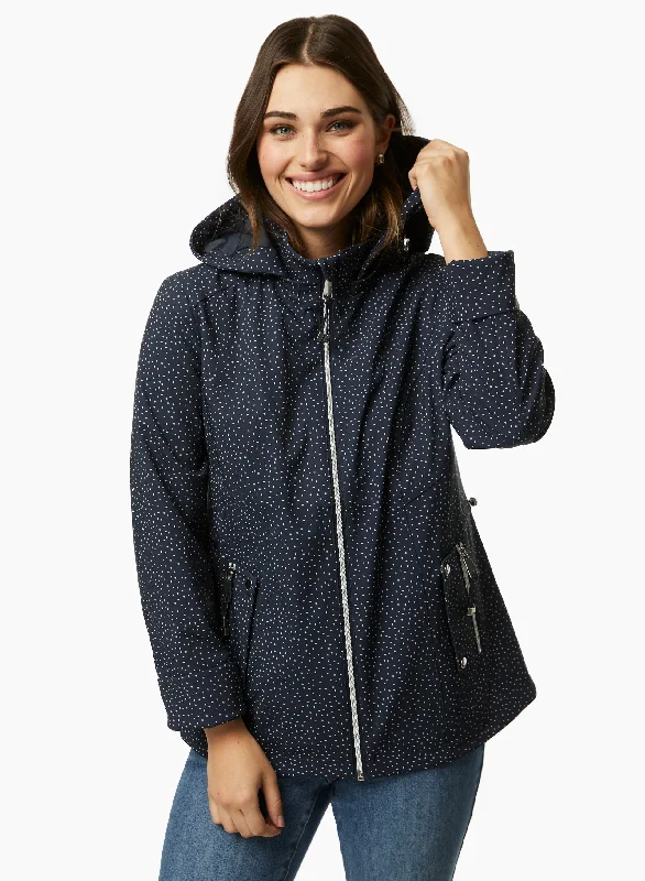 Dot Print Raincoat