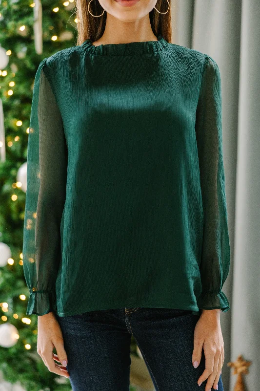 Dream Of The Day Emerald Blouse