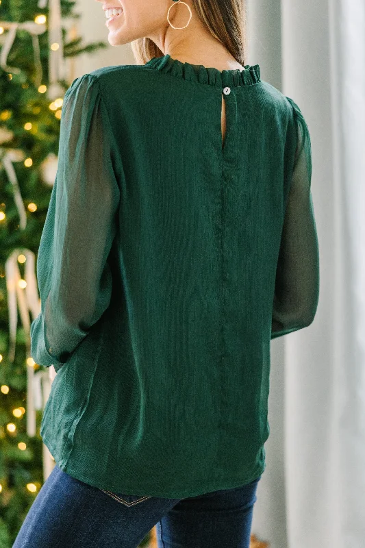 Dream Of The Day Emerald Blouse