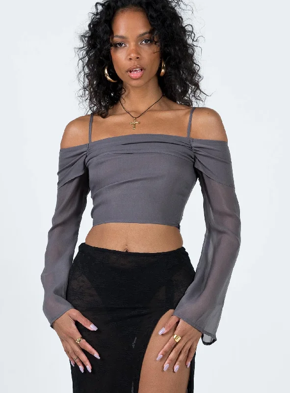 Duranta Long Sleeve Top Grey