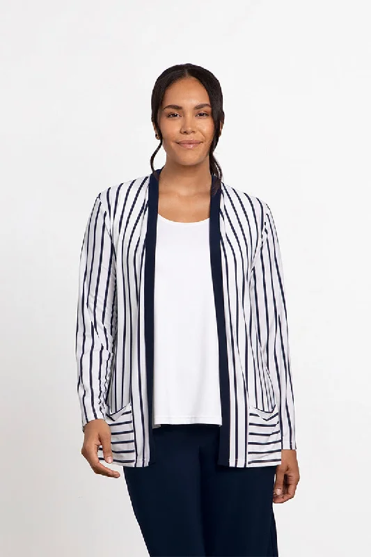 Everyday Cardigan | Navy Stripe