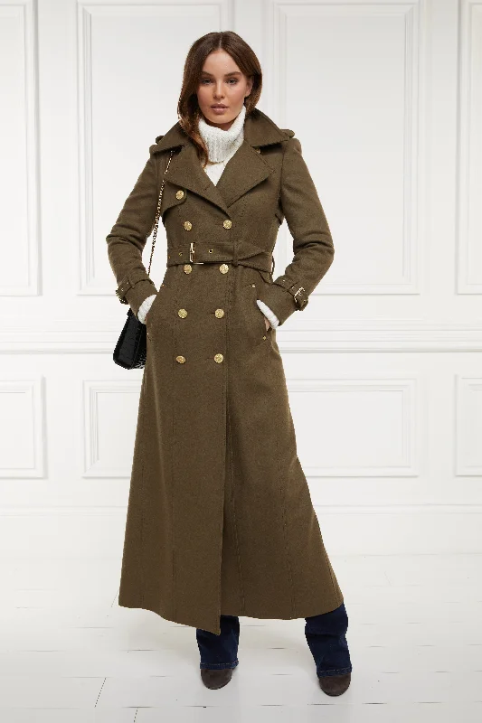 Full Length Chelsea Trench Coat (Khaki)