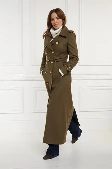 Full Length Chelsea Trench Coat (Khaki)