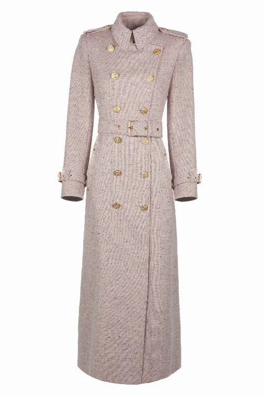 Full Length Marlborough Trench Coat (Anniversary Pink)