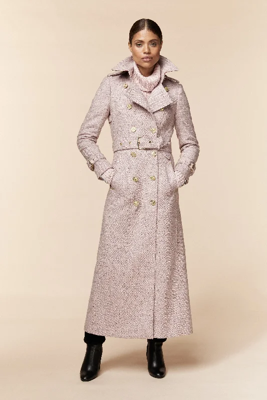 Full Length Marlborough Trench Coat (Anniversary Pink)