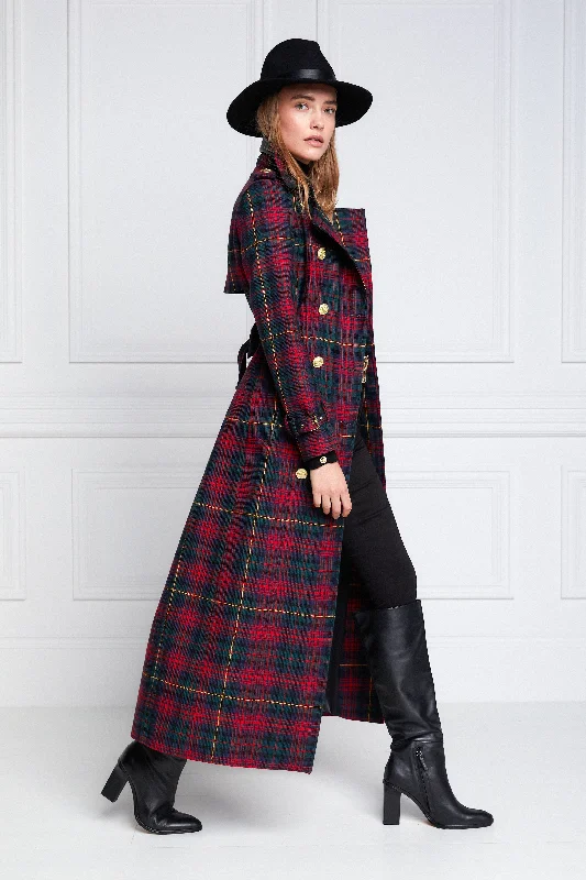 Full Length Marlborough Trench Coat (Logan Tartan)