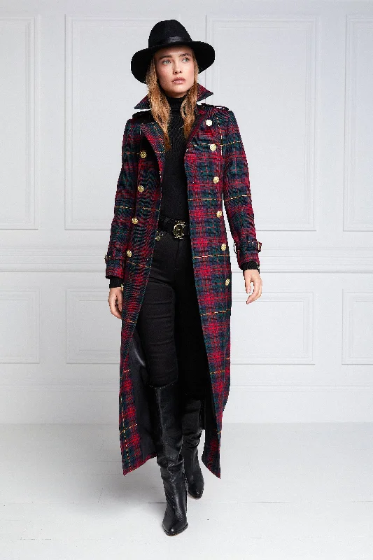 Full Length Marlborough Trench Coat (Logan Tartan)