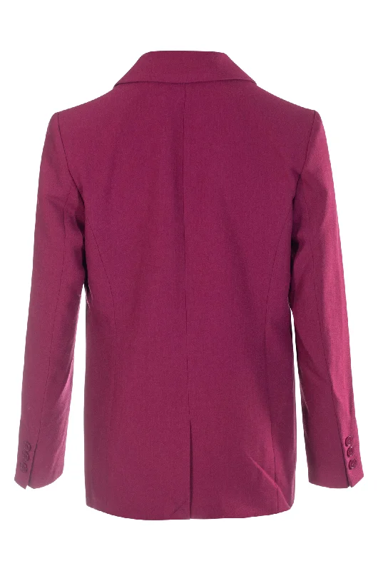 Textured Tailoring Jacket | Berry | 4701ZZ