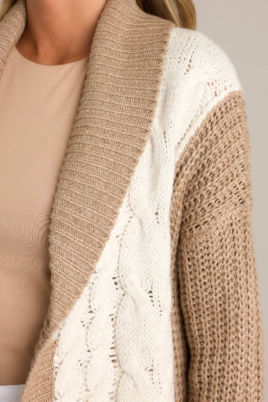 Just For Me Tan Cardigan