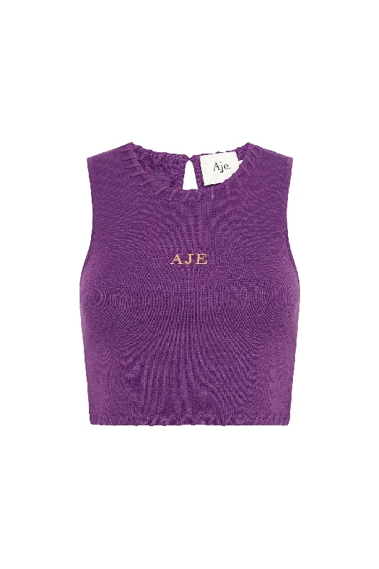 Kai Logo Cropped Knit Tank