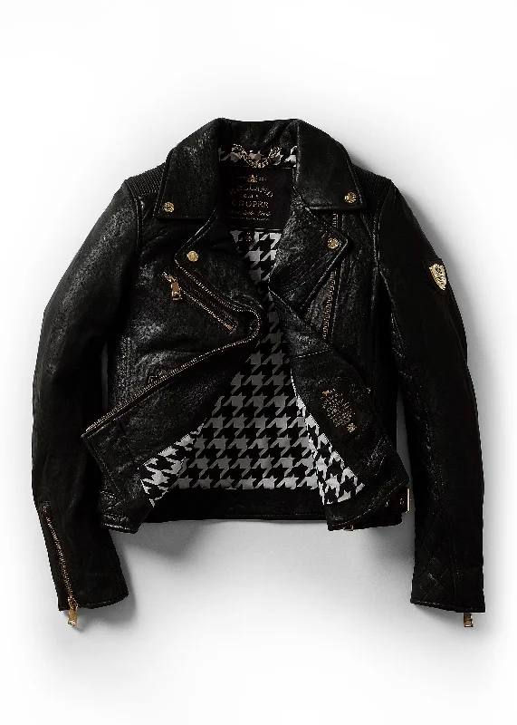 Leather Biker Jacket (Black)