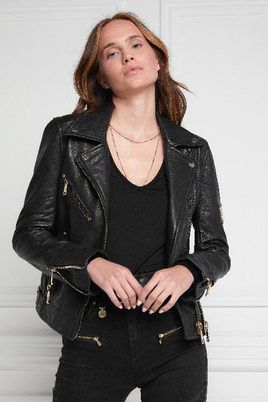 Leather Biker Jacket (Black)