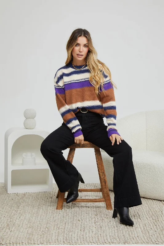 Leilanni Knit - Multi Stripe