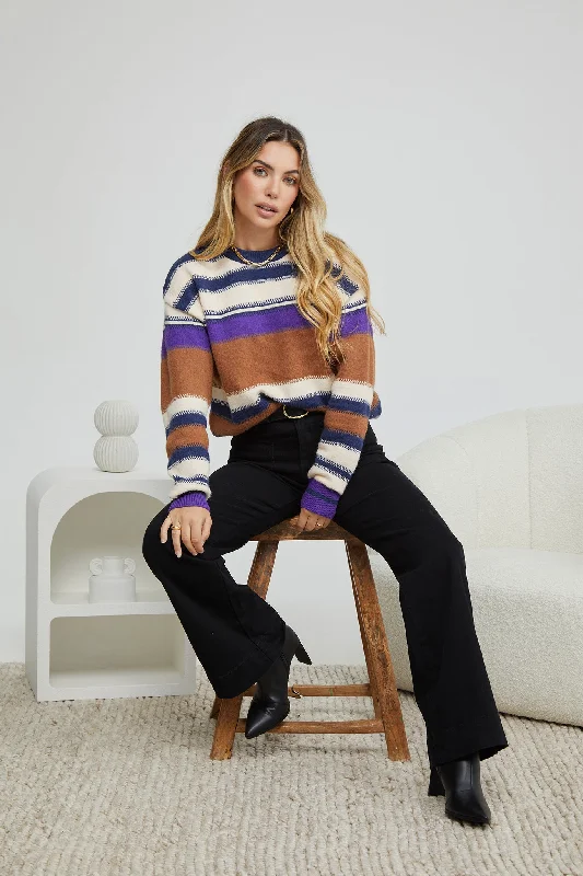 Leilanni Knit - Multi Stripe