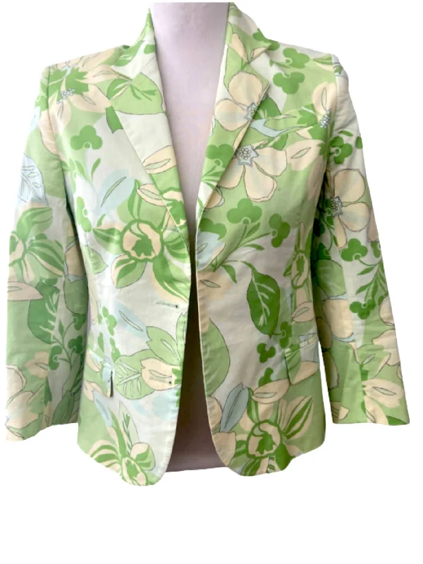 Light Spring Floral Print Jacket