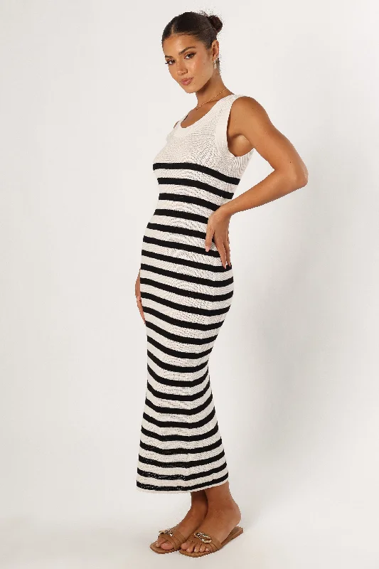 Mallery Midi Dress - Stripe