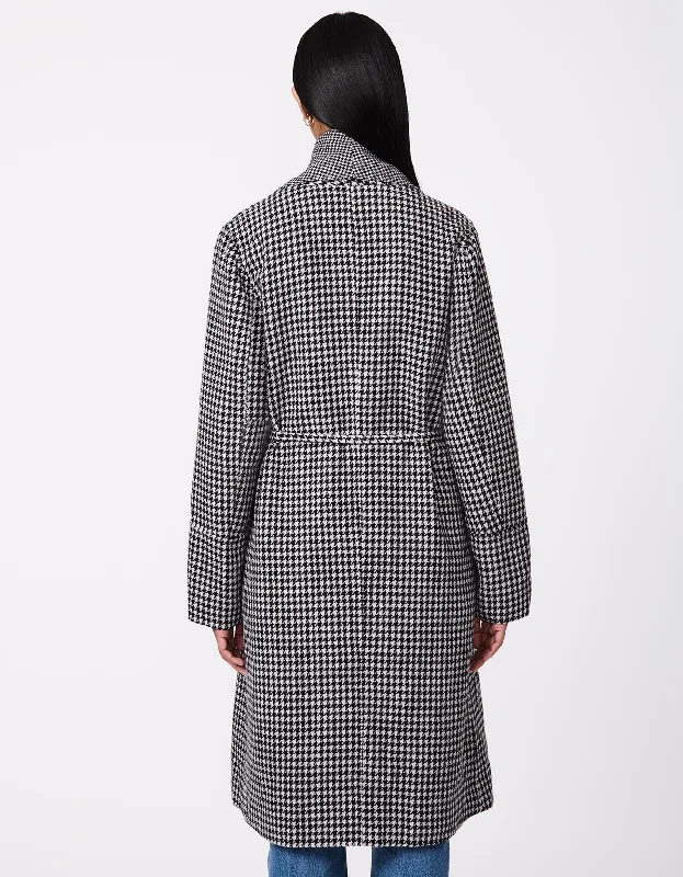 Metro Print-Mix Wool Coat