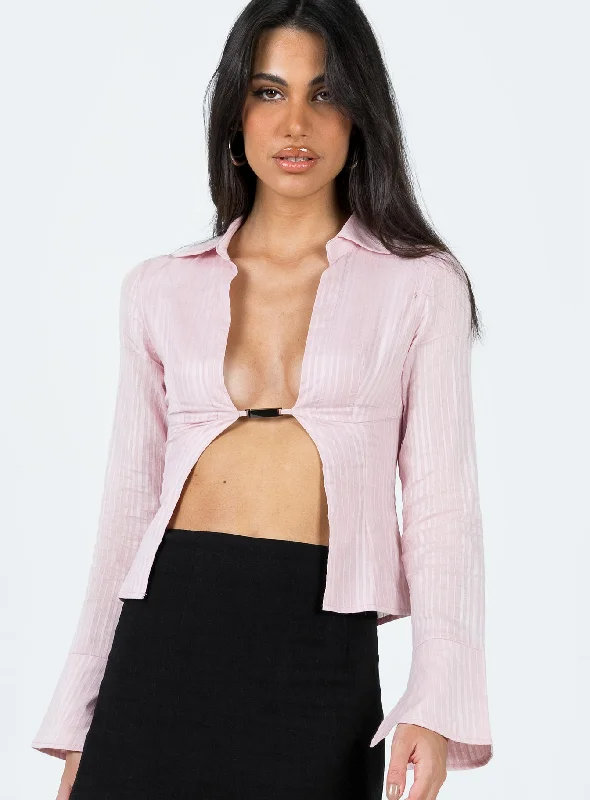 Niana Long Sleeve Top Pink