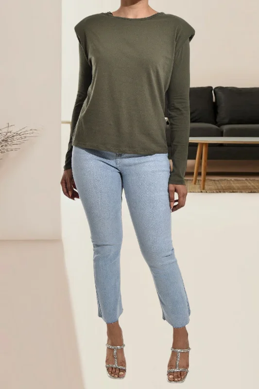 Olive Long Sleeve Top