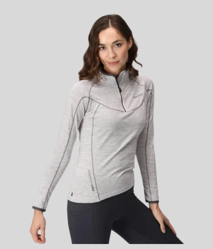 Pale Grey Yonder Half Zip Top