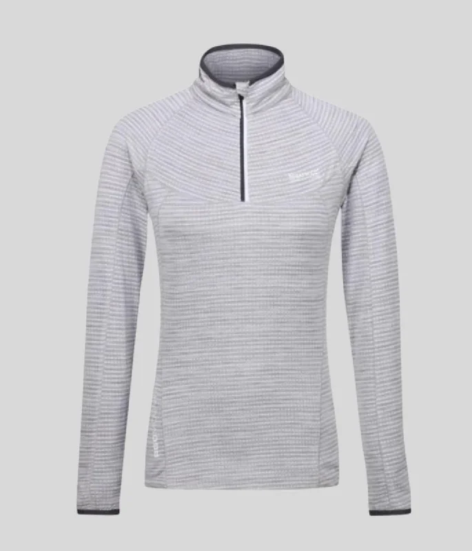 Pale Grey Yonder Half Zip Top