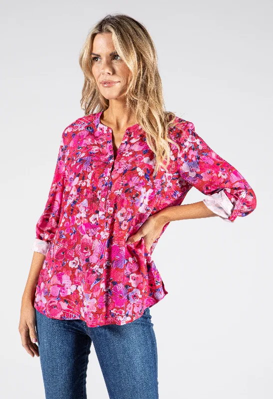 Poppy Print Blouse