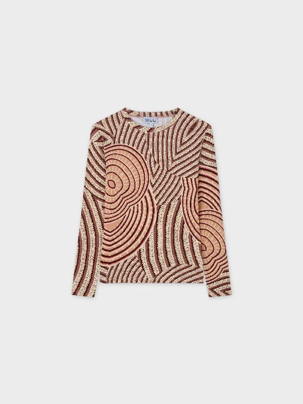 Printed Modal Tee-Spirogeo