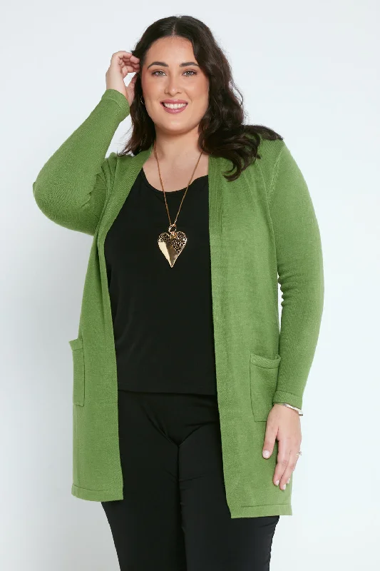 Salima Knit Cardigan - Apple Green