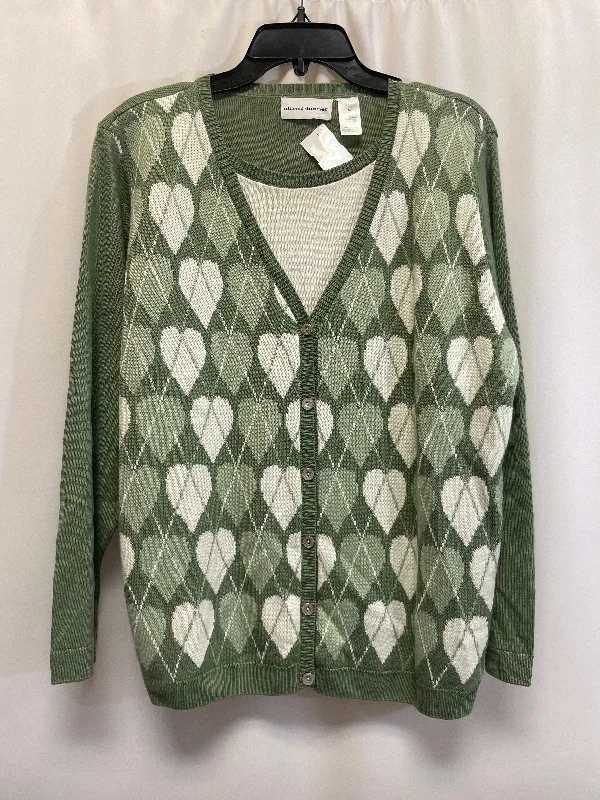 Sweater By Alfred Dunner In Green, Size: Xl