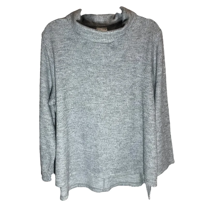 Sweater By Ava & Viv In Grey, Size: 1x