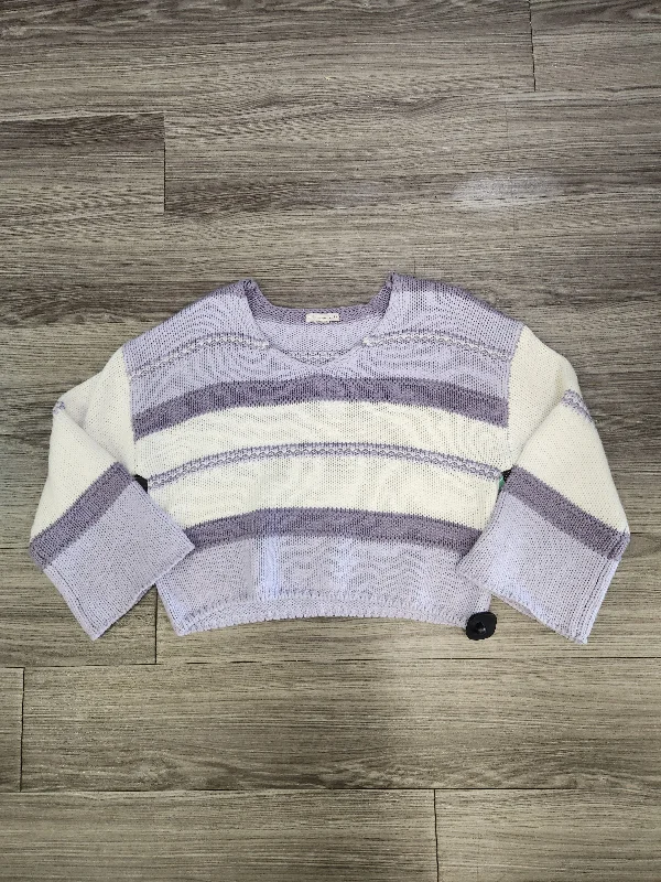 Sweater By Clothes Mentor In Purple, Size: L