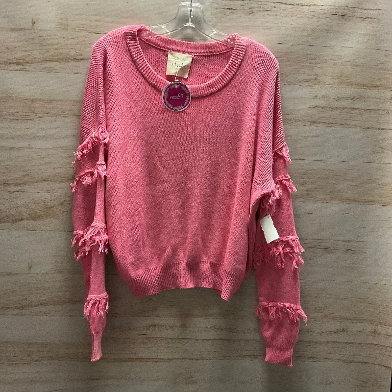 Sweater By Fantastic Fawn In Pink, Size: M